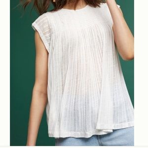 Anthropologie Akemi + Kim smocked swing top